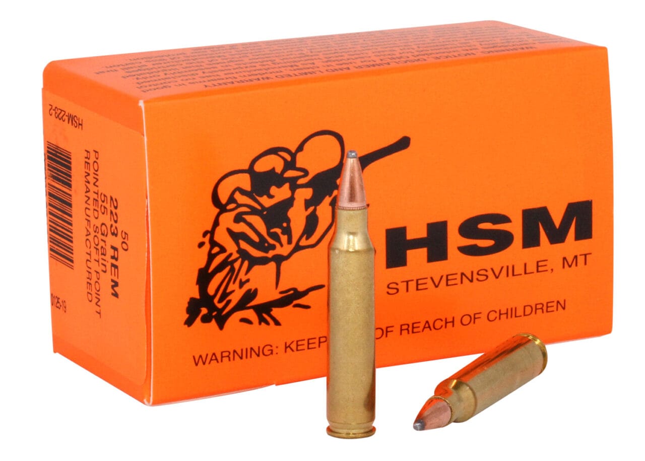 HSM Varmint 223 Remington 55 Grain Soft Point Ammunition 1 HSM Varmint 223 Remington 55 Grain Soft Point Ammunition