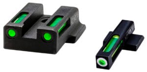 Hi-Viz LiteWave H3 Tritium Green Fiber Optic Sight Set for Smith and Wesson