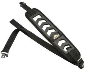 Butler Creek 190030 Featherlight Rifle Sling Black Foam 22"-36" OAL 3" Wide Adjustable Design 2 Cartridge Loops & Swivels