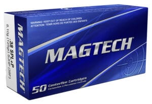 Magtech 38 Special 125 Grain Semi Jacketed Hollow Point Ammunition