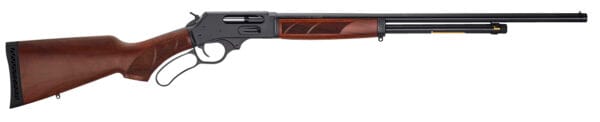 Henry H018G410 Side Gate  Full Size 410 Bore Lever 2.50" 6+1 24" Blued Steel Barrel, Blued Drilled & Tapped Steel Receiver, Fixed American Walnut Wood Stock, Right Hand