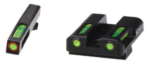Hi-Viz LiteWave H3 Tritium Green Fiber Optic Sight Set for Glock Pistol