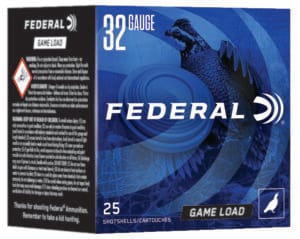 Federal Game-Shok Heavy Field 32 Gauge 2.50 Inch Number 8 Shot 25 Round Shotgun Ammunition