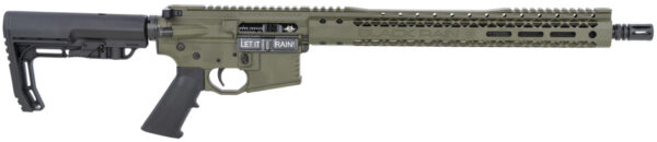 Black Rain BRO-20110401 Billet  5.56x45mm NATO 16" 30+1 OD Green Cerakote Black 6 Position MFT Minimalist Stock Black MFT Grip Right Hand