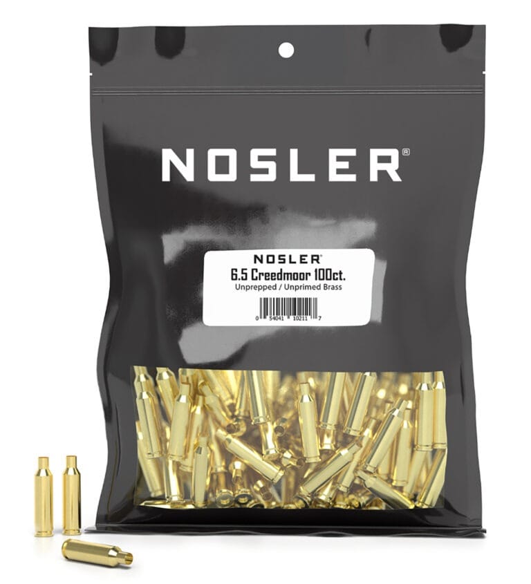 Nosler 6.5 Creedmoor Unprimed Reloading Brass 100 Count