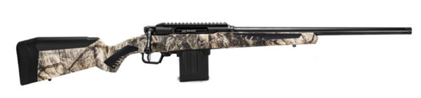 Savage Arms 57658 Impulse Predator 243 Win 10+1 Matte Black 20" Threaded Barrel/Rec, Mossy Oak Terra Gila Fixed AccuStock with AccuFit, Includes Detachable Box Mag