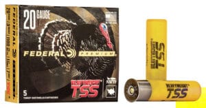 Federal Heavyweight TSS 20 Gauge 3.65 Inch 1.5oz Number 7 Shot 5 Round Shotgun Ammunition