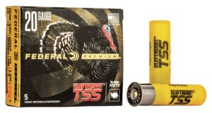 Federal Heavyweight TSS 20 Gauge 3 Inch 1 5/8oz Number 7 Number 9 Shot 5 Round Shotgun Ammunition