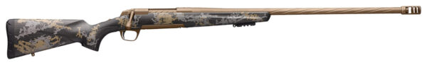 Browning 035539288 X-Bolt Mountain Pro Long Range 28 Nosler 3+1 26" MB Fluted Burnt Bronze Cerakote Accent Graphic Black Carbon Fiber Stock Right Hand (Full Size)