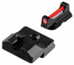 TruGlo TGTG132CZ Fiber-Optic Pro Red/Fiber Optic Front Sight-Black/Blank Optic Rear Sight CZ 75