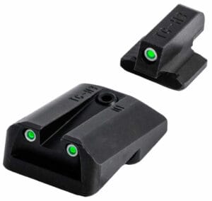 Truglo Tritium Black Green Tritium Front Rear Sight Accessory