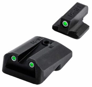 Truglo Tritium Pro Black Green Tritium White Outline Front Sight