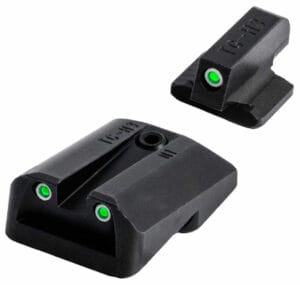 Truglo Tritium Square Front U-Notch Rear Green Sight Set