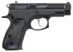 CZ-USA 91190 CZ 75 Compact 9mm Luger 14+1 3.75" Blued Steel Barrel, Black Serrated Steel Slide, Black Polycoat Steel Frame w/Beavertail, Black Plastic Grip