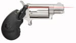 North American Arms 22MSVL Mini-Revolver  22 WMR 5 Shot 1.13" Barrel, Overall Stainless Steel Finish, Black Polymer Grip Includes Viridian Laser