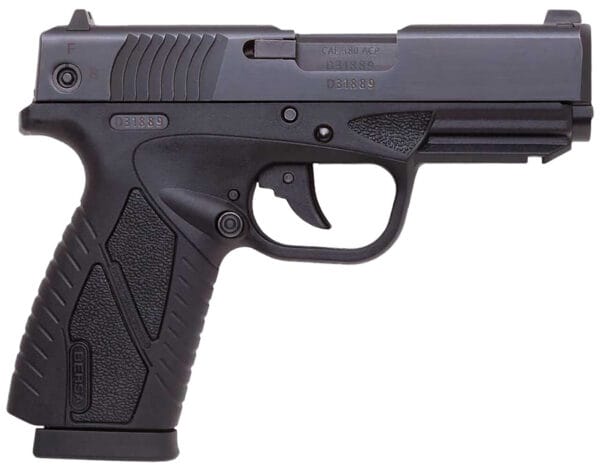 Bersa BP380MCC BPCC Concealed Carry Sub-Compact Frame 380 ACP 8+1, 3.30" Black Steel Barrel, Matte Black Serrated Steel Slide & Polymer Frame w/Picatinny Rail