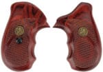 Pachmayr 63040 Renegade Grip Checkered Rosewood Laminate with Finger Grooves for S&W N Frame