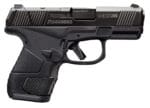 Mossberg 89027 MC2sc Sub-Compact 9mm Luger 3.40" 14+1,11+1 Matte Black DLC Stainless Steel with Optics Cut Aggressive Textured Black Polymer Grip with Cross-Bolt Safety