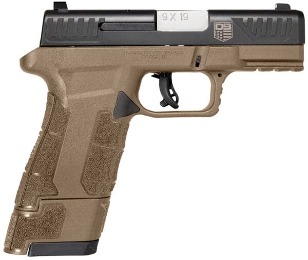 Diamondback DB0300P061 DBAM29 Sub-Compact 9mm Luger 3.50" 12+1,17+1 Flat Dark Earth Finish Frame with Serrated Black Nitride Stainless Steel Slide, Polymer Grip & Picatinny Rail