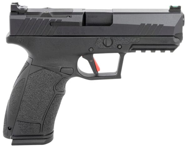 Tisas PX-9D PX-9 Gen3 Duty 9mm Luger Caliber with 4.11" Barrel, 20+1 or 18+1 Capacity, Overall Black Finish, Picatinny Rail Frame, Serrated/Optic Cut Cerakote Slide & Interchangeable Backstrap Grip