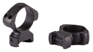 Konus 30mm Picatinny Weaver Steel Scope Rings Matte Black Low Profile Accessory
