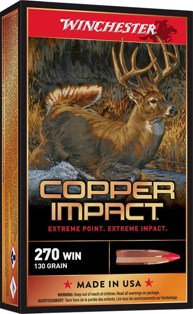 Winchester Copper Impact 270 Winchester 130 Grain Polymer Tip Ammunition