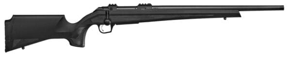 CZ-USA 07409 CZ 600 Alpha Full Size 300 Win Mag 3+1, 24" Black Steel Threaded Barrel, Black Aluminum Receiver, Black Fixed Soft Touch Stock, Right Hand