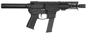 CMMG PE40A51C6AB Banshee MKGS 40 S&W 22+1 5", Black, Buffer Tube (No Brace), EML4 M-LOK Handguard, Zeroed Linear Comp (Glock Mag Compatible)