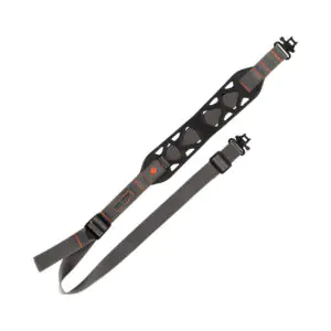 Allen 8502 Cirrus Ultralight Gun Sling w/Swivels Black Silicone Rubber w/BakTrak Grip Panel, Adjustable Length 28" to 36"