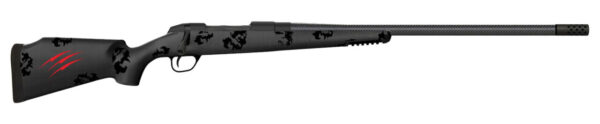 Fierce Firearms FCTRG280AI24BBO CT Rage  280 Ackley Improved 3+1 24" Carbon Fiber C3 Carbon Fiber Barrel Black Cerakote Titanium Blackout Camo Fixed Fierce Tech C3 Stock Right Hand