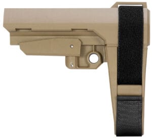 SB Tactical SBA3 7.75 Inch Flat Dark Earth Adjustable Stabilizing Brace