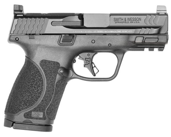 Smith & Wesson 13571 M&P M2.0  Compact 9mm Luger 15+1, 3.60" Black Armornite Stainless Steel Barrel & Optic Cut/Serrated Slide, Matte Black Polymer Frame w/Picatinny Rail
