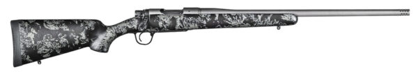 Christensen Arms 8010107400 Mesa FFT 6.5 PRC 4+1 20" Threaded Barrel, Tungsten Gray Cerakote, Black with Gray Webbing Stock