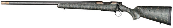 Christensen Arms 8010603800 Ridgeline  7mm-08 Rem 4+1 24" Carbon Fiber/Threaded Barrel, Burnt Bronze Cerakote, Green with Black/Tan Webbing Stock, Left Hand