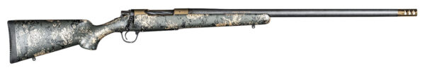 Christensen Arms 8010619500 Ridgeline FFT 28 Nosler 3+1 22" Carbon Fiber/Threaded Barrel, Burnt Bronze Cerakote, Green with Black/Tan Accents Stock