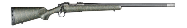 Christensen Arms CA10268H14233 Summit TI  Full Size 6.5 Creedmoor 4+1, 24" Natural Titanium Steel Threaded Barrel, Natural Titanium Aluminum Receiver Green w/Black/Tan Webbing Fixed Sporter Stock