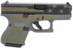 Glock UA265S204OP G26 Gen5 Subcompact 9mm Luger  3.43" Barrel 10+1, Operator Flag Cerakote Frame & Front Serrated Slide, Modular Backstrap, Safe Action Trigger