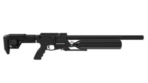 Crosman BPG22S Gunnar Air Rifle Pre-Charged Pneumatic 22 Black Black Receiver Black Adjustable Stock