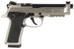 Beretta USA J92XPC020 92X PCO Full Size Frame 9mm Luger 10+1, 4.90" Black Barrel, Gray Nistan Optic Ready/Serrated Steel Slide & Frame w/Beavertail & Picatinny Rail