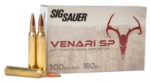 Sig Sauer Venari 300 Winchester Magnum 180 Grain Soft Point Ammunition