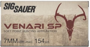 Sig Sauer Venari 7mm Remington Magnum 154 Grain Soft Point Ammunition