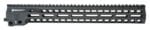 Geissele Automatics 05575B Super Modular Rail MK14 15" M-LOK, Black Aluminum for AR Platform, Barrel Nut Included