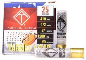 American Tactical 410 Bore 2.5 Inch 9 Shot 25 Round Shotgun Ammunition
