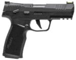 Sig Sauer 322CBAS10 P322  22 LR 10+1 4" Black Steel Threaded Barrel, Black Hard Coat Anodized Optic Ready/Serrated Slide, Black SS/Polymer Frame w/Picatinny Rail & Black Polymer Grips