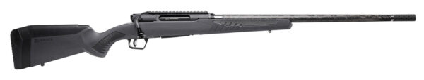 Savage Arms 57897 Impulse Mountain Hunter 6.5 PRC 2+1 24" Threaded Proof Research Carbon Fiber Barrel, Gray AccuStock with Black Rubber Cheek Piece and Grips