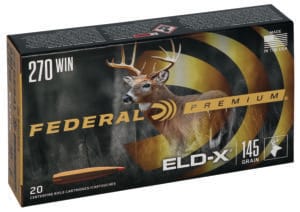 Federal Premium ELD-X 270 Winchester 145 Grain Polymer Tip Ammunition