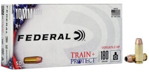 Federal Train and Protect 10mm 180 Grain Versatile Hollow Point Ammunition