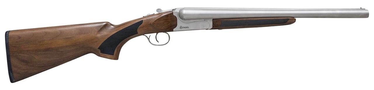 Citadel Coach 12 Gauge 18.5 Inch Nickel Side by Side Shotgun 1 Citadel Coach 12 Gauge 18.5 Inch Nickel Side by Side Shotgun