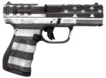 Citadel CITCP9USG Centurion CP9 Compact 9mm Luger 14+1 4" Black Steel Barrel, American Flag Gray Cerakote Optic Ready/Serrated Slide, Polymer Frame & Grip