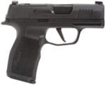 Sig Sauer 365X9BXR3PMS P365X  Micro-Compact 9mm Luger 12+1, 3.10" Black Steel Barrel, Black Nitron Optic Ready/Serrated Stainless Steel Slide, Black Stainless Steel Frame w/Beavertail & Picatinny Rail